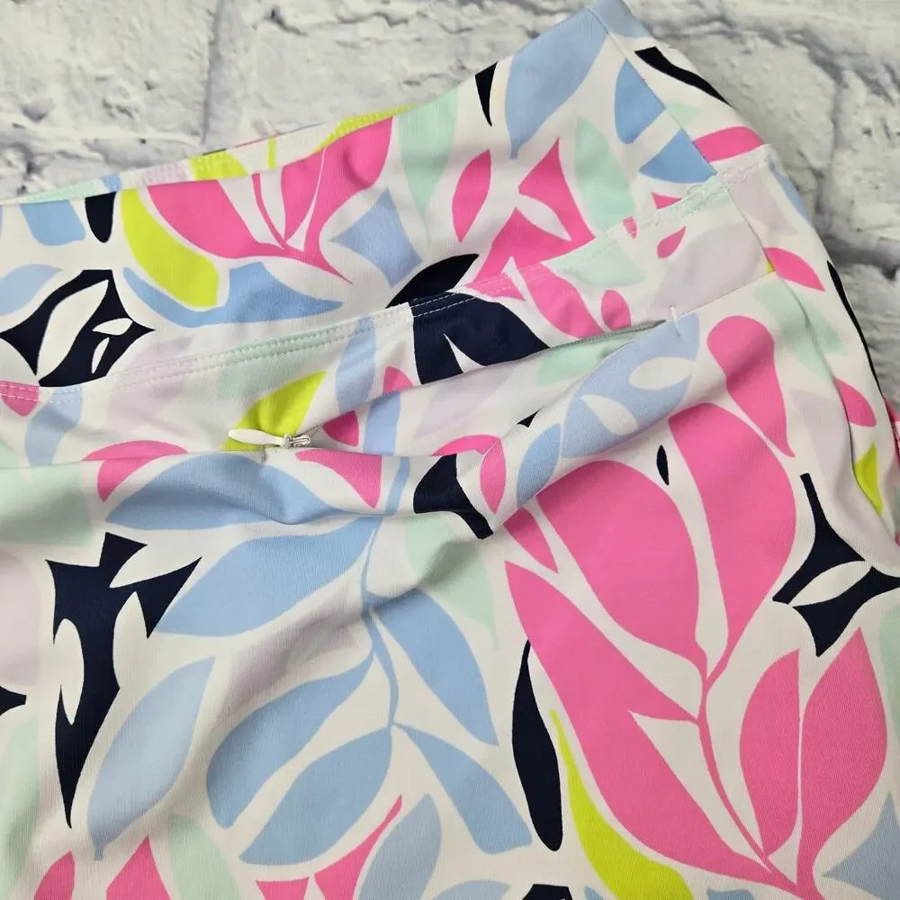 Tommy Bahama Floral Golf Skort White Pink Green Blue Black Athleisure Stretch XL